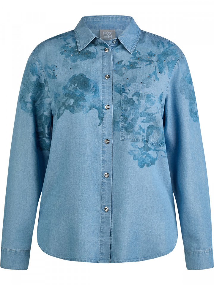 Lyocellskjorta denimblå från Rabe