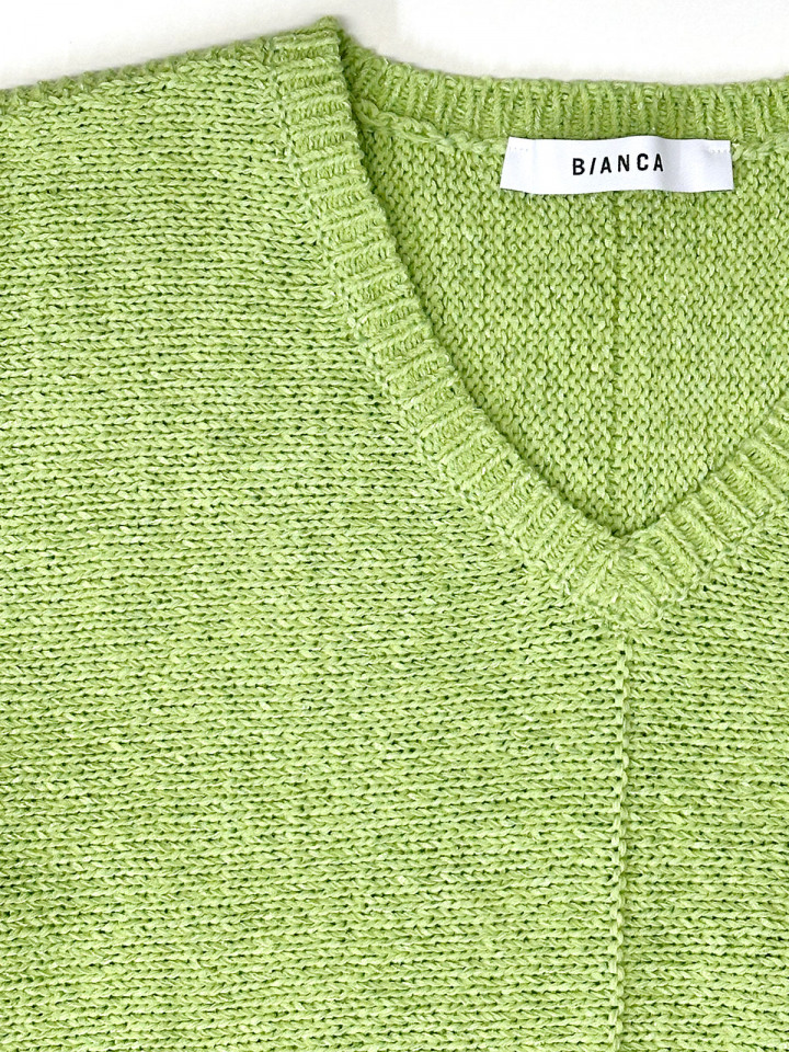 Stickad tröja Olinde grön från Bianca