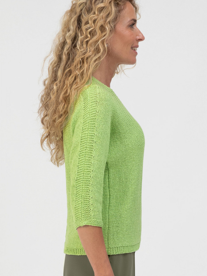 Stickad tröja Olinde grön från Bianca