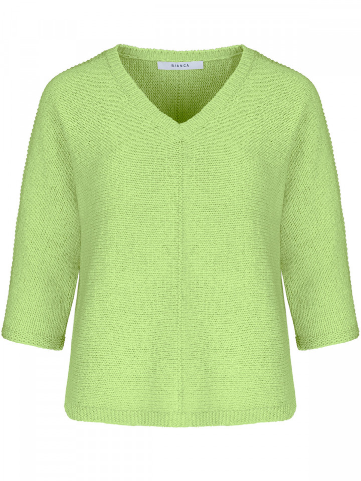 Stickad tröja Olinde grön från Bianca