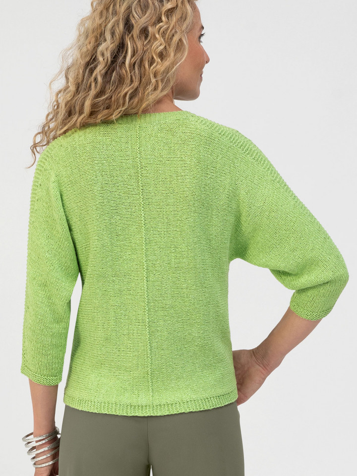 Stickad tröja Olinde grön från Bianca