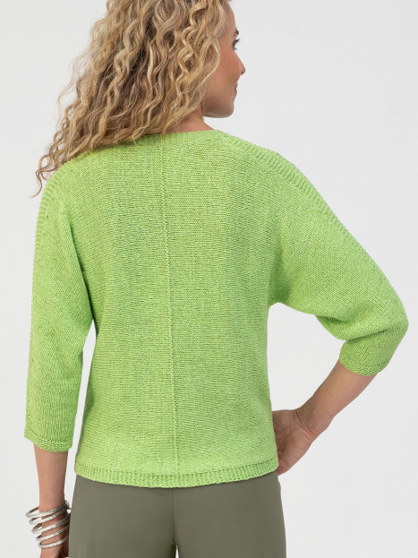 Stickad tröja Olinde grön från Bianca