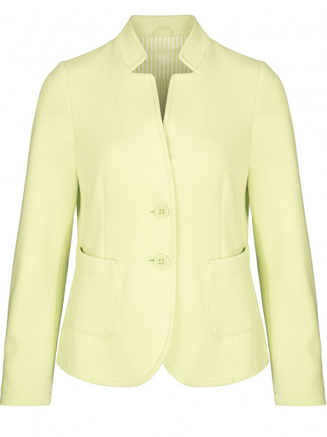 Trikåkavaj Jolien limegul från Bianca