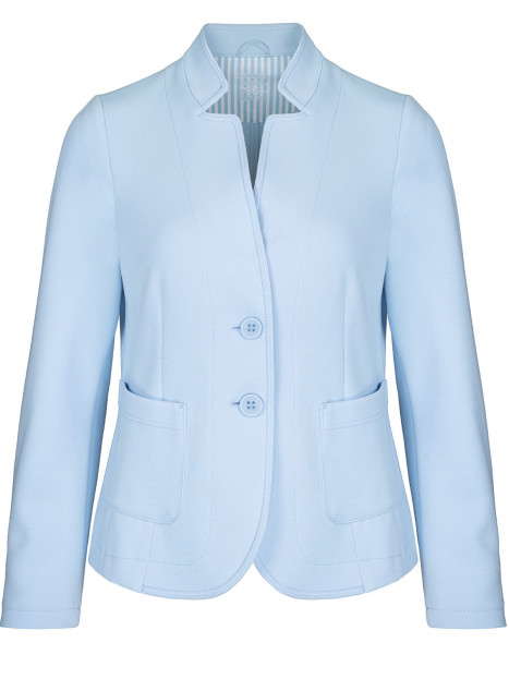 Trikåkavaj Jolien ljusblå från Bianca