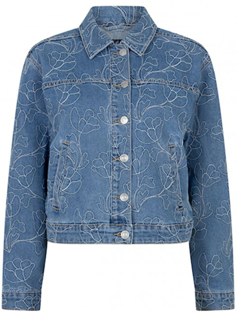 Jeansjacka brodyr denimblå från Red Button 2