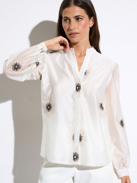 Chiffongblus Azogue creme från Bariloche