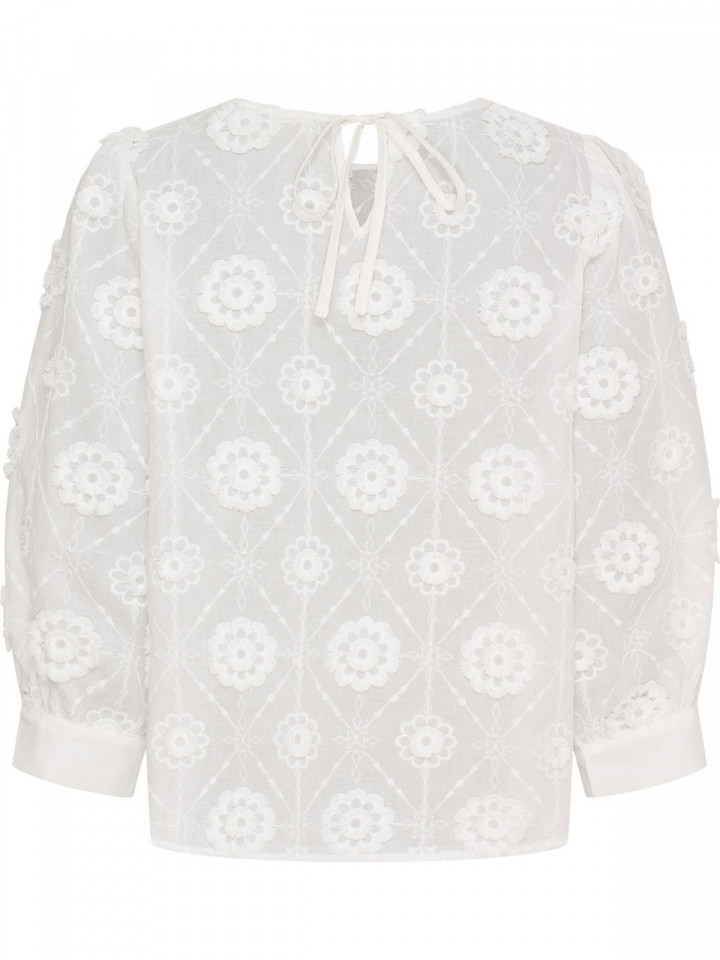 Blus Maggi med broderi vit från Isay