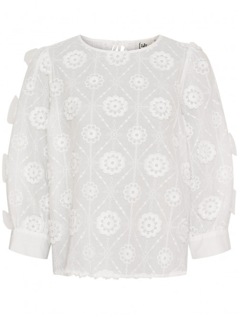 Blus Maggi med broderi vit från Isay