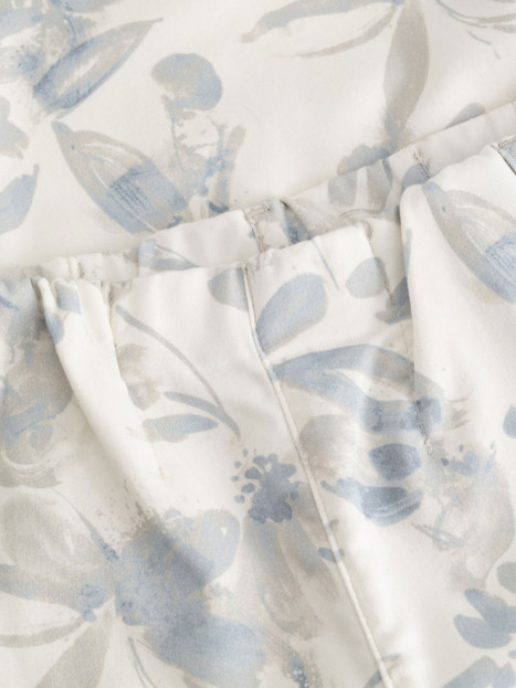 Mirakelbyxa Taylor Capri vit/blå/grå från LauRie