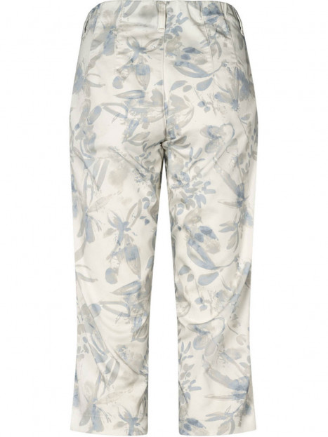 Mirakelbyxa Taylor Capri vit/blå/grå från LauRie