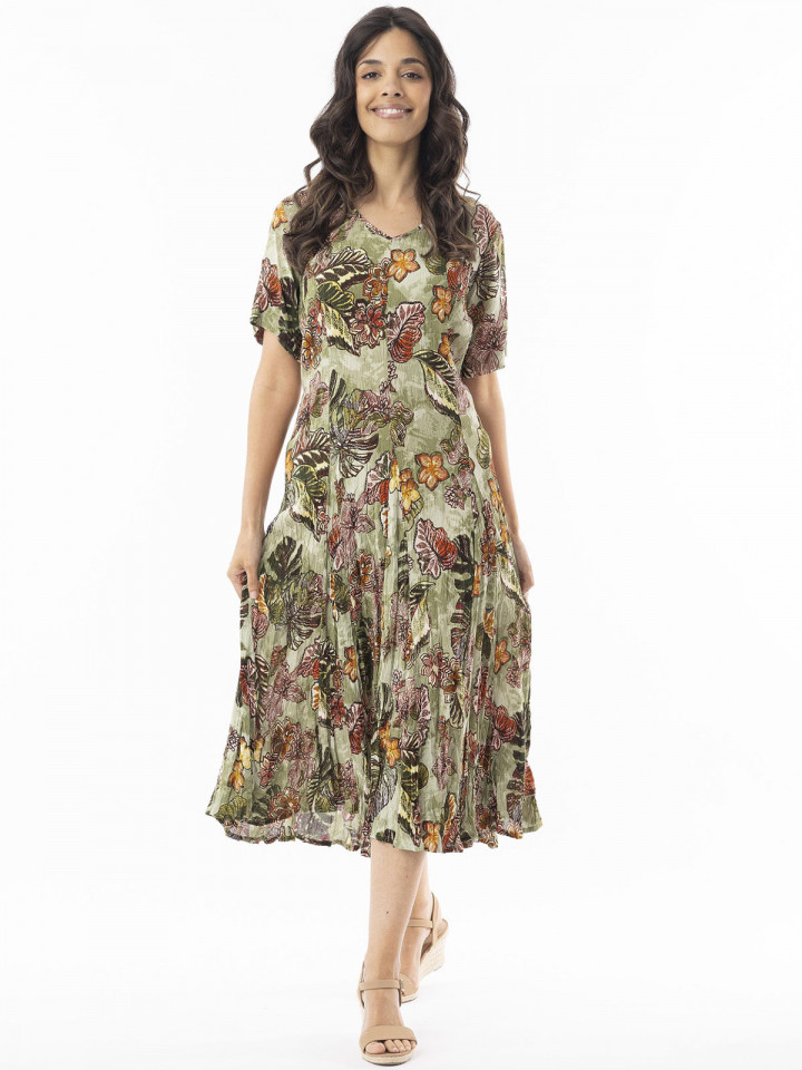 Klänning Lima Olive från Orientique