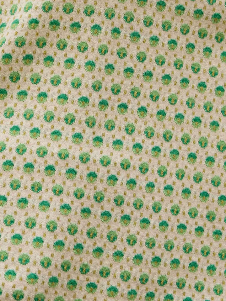 Finstickad tröja Pomme grön från Mansted