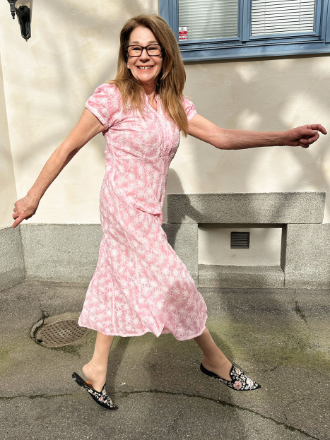 Klänning Dorrit Rosa från Gossip