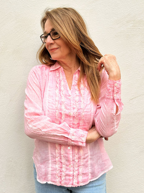 Bomullsblus Devy rosa från Gossip