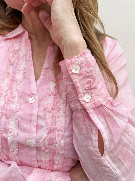 Bomullsblus Devy rosa från Gossip