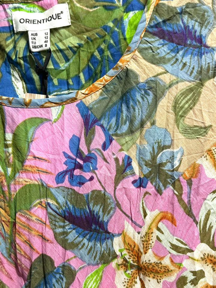 Krinklad bomullsklänning Miramar...