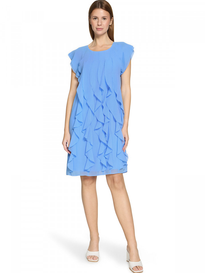 Chiffongklänning himmelsblå från Vera Mont