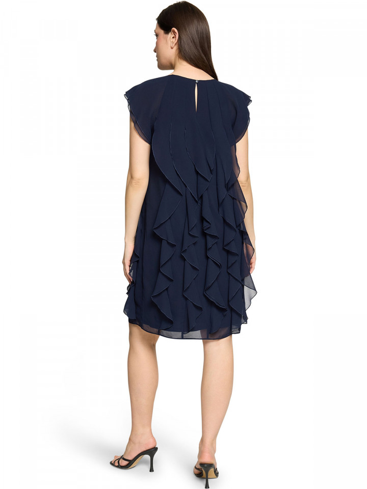 Chiffongklänning marinblå från Vera Mont