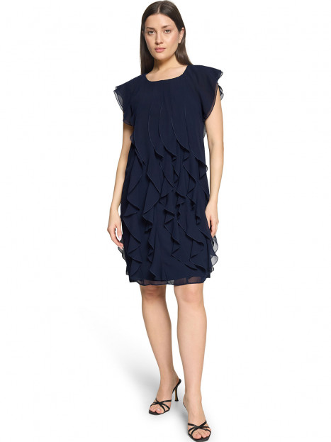 Chiffongklänning marinblå från Vera Mont