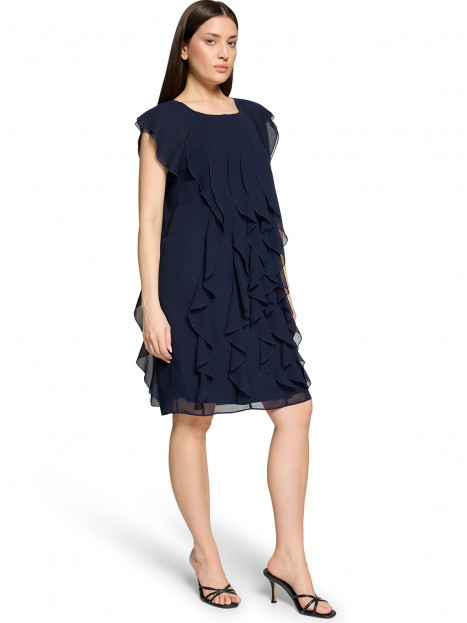 Chiffongklänning marinblå från Vera Mont