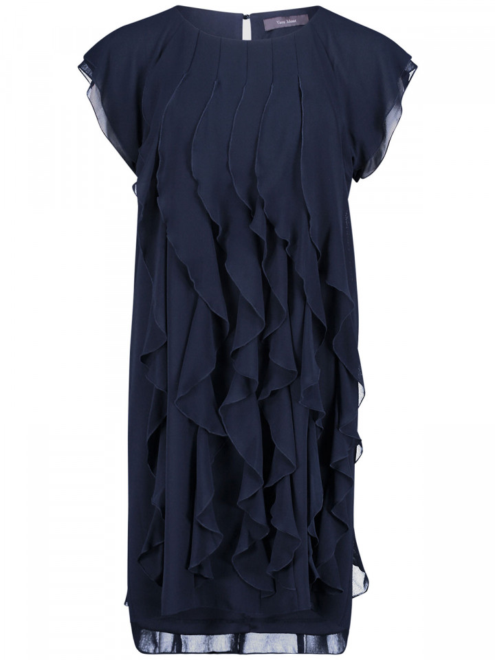 Chiffongklänning marinblå från Vera Mont