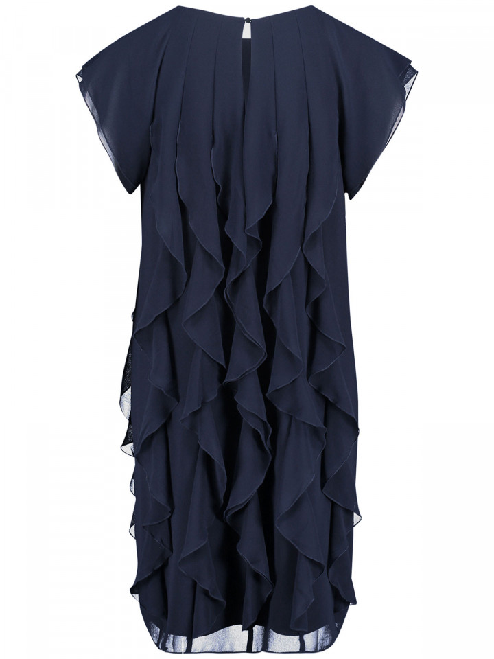 Chiffongklänning marinblå från Vera Mont