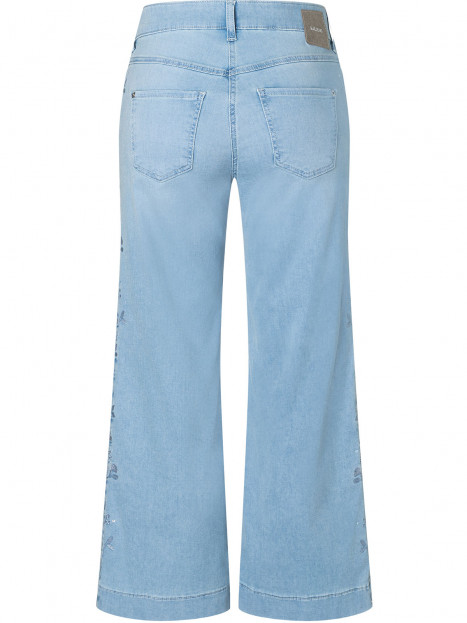 Jeans Dream Wide Crop ljus denim brodyr från Mac