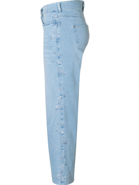 Jeans Dream Wide Crop ljus denim brodyr från Mac