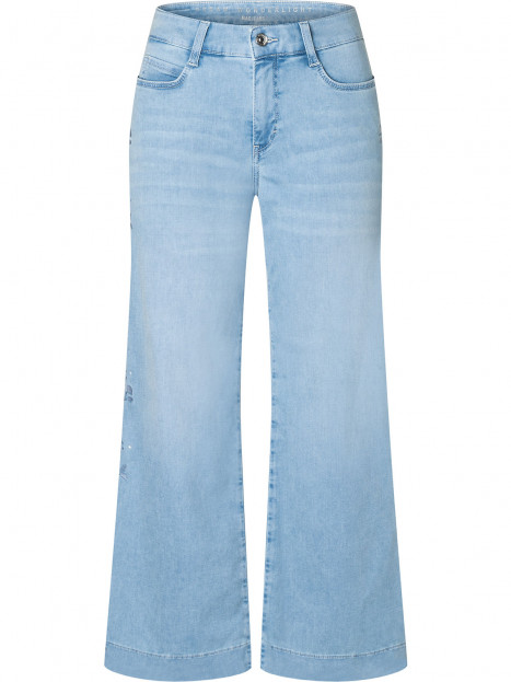 Jeans Dream Wide Crop ljus denim brodyr från Mac