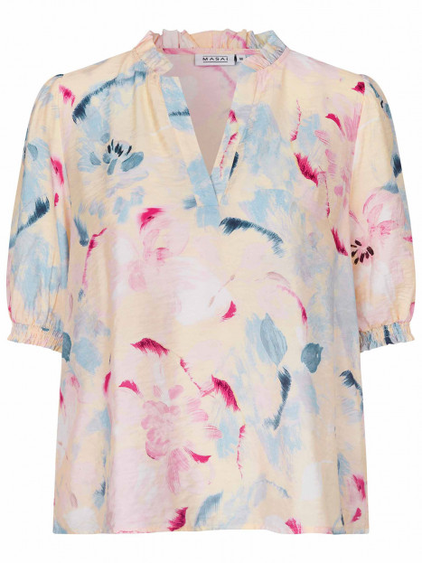 Blus Danessa creme och pastell från Masai
