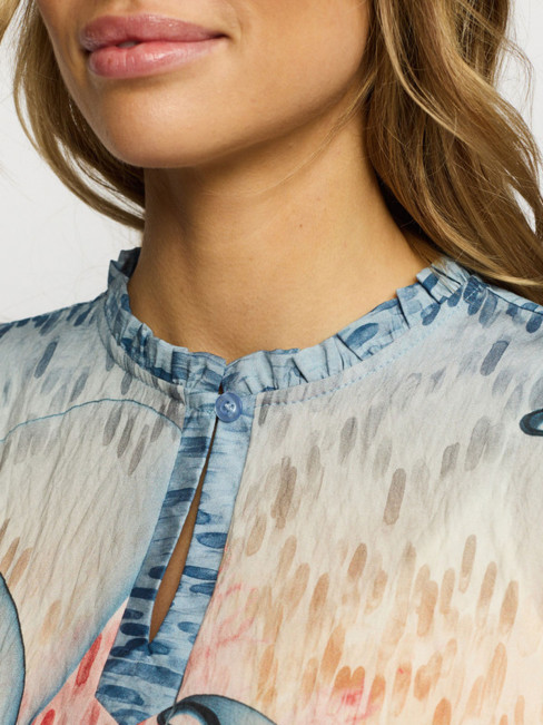 Blus Johanna blå mix från 2-biz 2