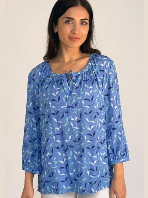 Blus Blå blad från Gabriella K