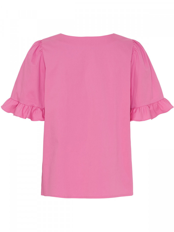 Blus Sigga Flounce rosa från Isay