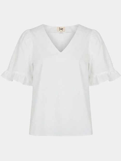 Blus Sigga Flounce vit från Isay