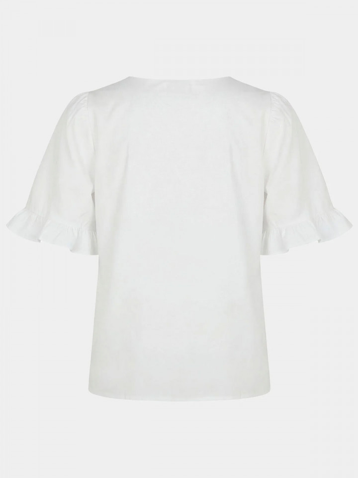 Blus Sigga Flounce vit från Isay