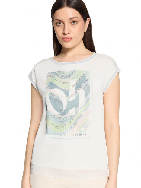 Topp offwhite/grön med stenar från Betty Barclay