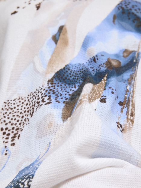 Bomullströja blå/vit från Rabe