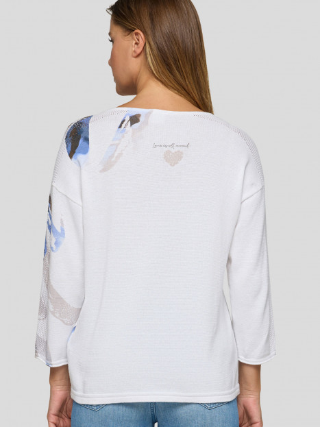 Bomullströja blå/vit från Rabe