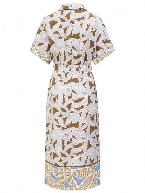 Skjortklänning blå/mullvad från Bianca