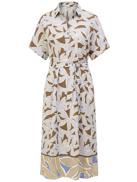 Skjortklänning blå/mullvad från Bianca