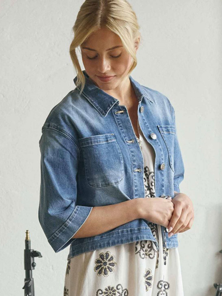 Jeansjacka Carpi Blå från Isay