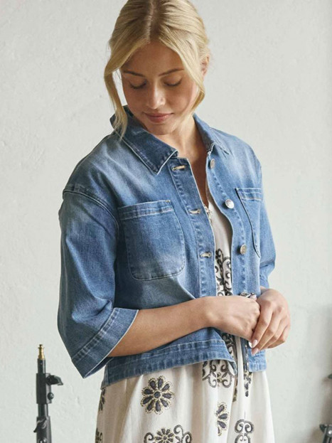 Jeansjacka Carpi Blå från Isay