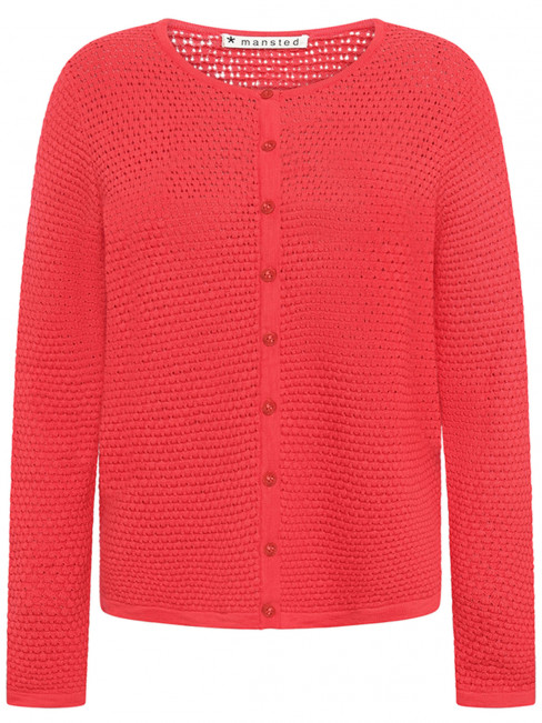 Bomullskofta Weiss röd från Mansted