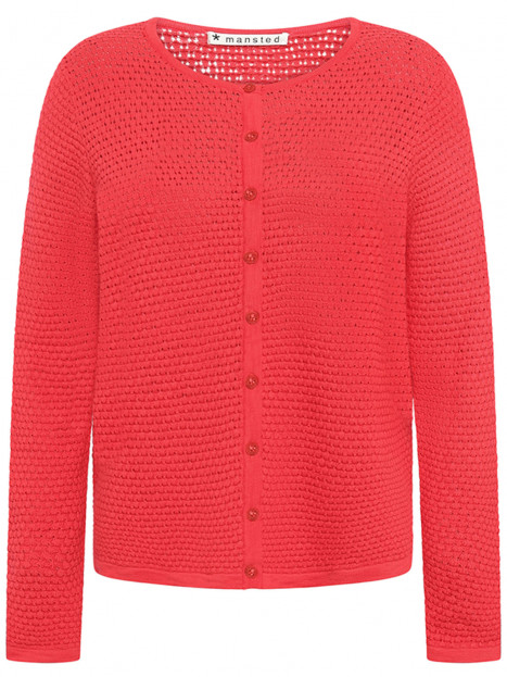 Bomullskofta Weiss röd från Mansted