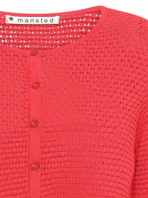 Bomullskofta Weiss röd från Mansted 2