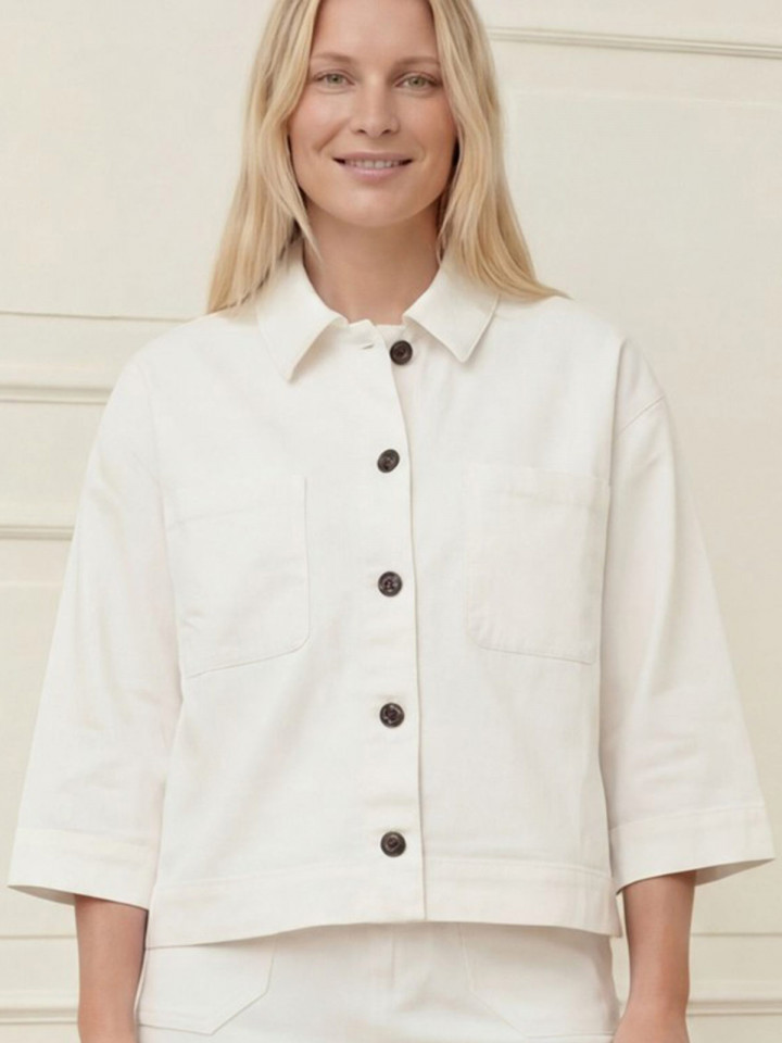 Jeansjacka Carpi Offwhite från Isay