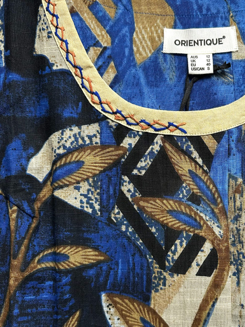 Klänning Wyndham patch blå från Orientique 2