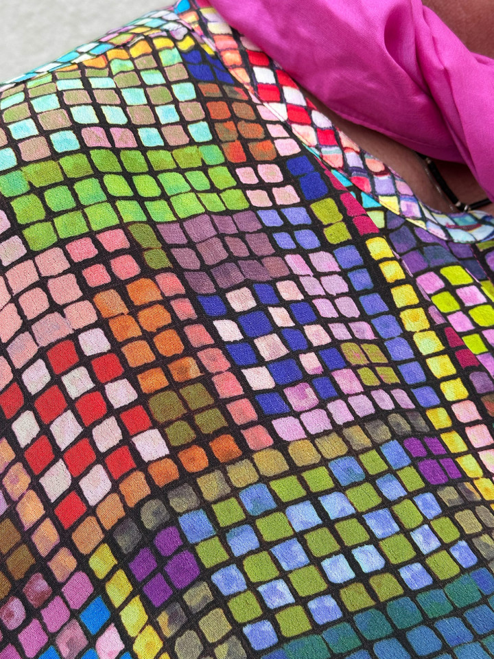 Viskosblus multi från Sahara