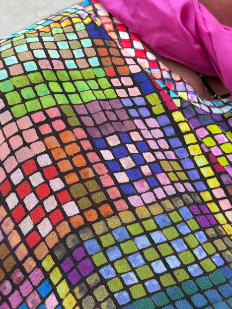 Viskosblus multi från Sahara