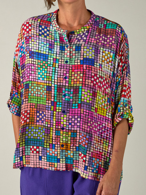 Viskosblus multi från Sahara